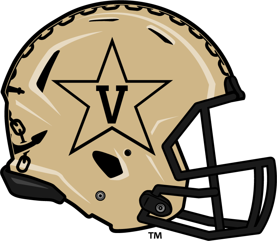 Vanderbilt Commodores 2017-2021 Helmet diy DTF decal sticker